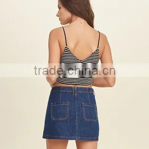 Fashion Sexy Stripe Condole Top Suitable for Women thumbnail-4