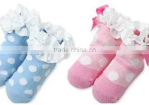 18 Designs Are in Stocked, Socks ; 3D Carton Socks for Lovely Baby , Newborn Baby Kids Girl Anti-slip Lace Floral Socks thumbnail-3
