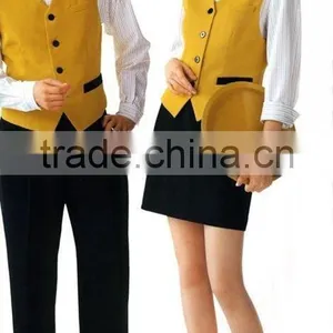 Restaurant Unisex Uniform Black Vest thumbnail-4