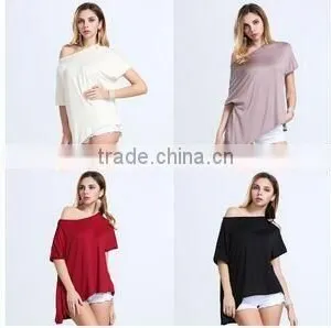 Foreign Trade New Tops 2017 ms Hot Style in Europe and America is Irregular Short Sleeve T-shirt Dress thumbnail-4