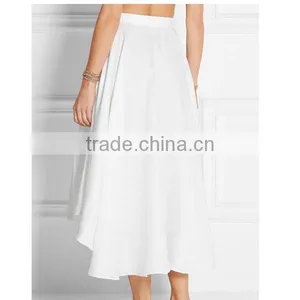 Cotton Sexy Skirt Ladies Wear Front Short Back Long Oem Service thumbnail-3
