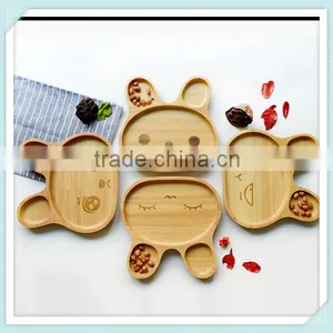 Child Plate Divided Tray Baby Cartoon Rabbit Appetizer Platter thumbnail-1