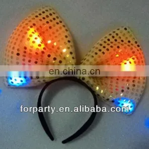 LHW-096 LED Bowknot Headband With Sequin thumbnail-1