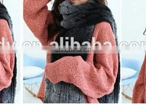 Woolen Knitting Colorful Long Scarf Trending Scarves Women Winter Popular Warmer Fashion Scarves thumbnail-3