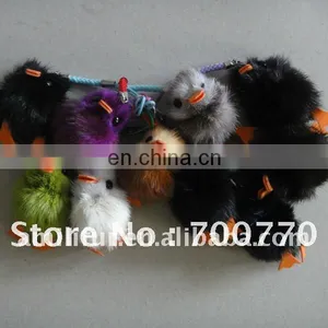 Keyring Mink Accessory Key Chains Mink Duck 100% Handcrafted New Hot In 2011/2012 thumbnail-1
