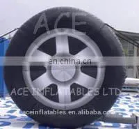 Hot Sale Funny Black Inflatable Roller Wheel for Adults thumbnail-1