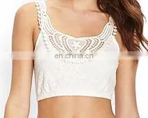 China Supplier Ladies Fashion New Crop Tops With Embroidery thumbnail-2