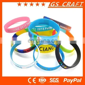 Supper Quality, Engraved Wristband, Star Silicone Rubber Bracelet thumbnail-5