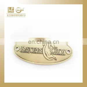 Brass Embossed Logo Badge for Furniture thumbnail-1