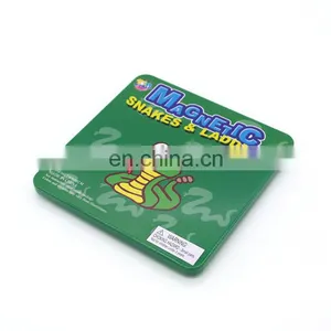 Fancy Printed Square Chess Game Gift Packaging Tin Box for Kids thumbnail-3