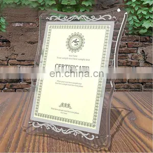 Cheap a4 Certificate Acrylic Frame/certificate Holder/certificate Display Frame thumbnail-1