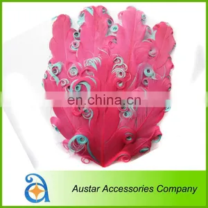 New Charming Colorful Hot Pink / Aqua Feather Pads for DIY Headband thumbnail-1