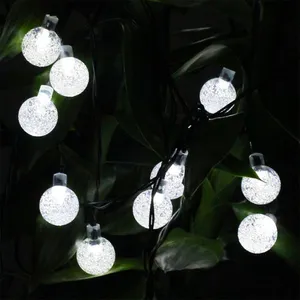 Crystal Ball Solar String Light 6M 30LEDs Waterproof Outdoor Garden Light Party Wedding Holiday Christmas Light 4.8M thumbnail-2