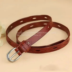 Wholesale High Quality New Design Fashion Woman Jeans Dress Pants Casual Ladies Leather Belt thumbnail-1