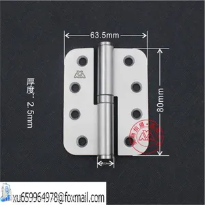 80*63.5 Stainless Steel Static Bearing Export Hafre Type Unloaded European H-hinge OEM thumbnail-2