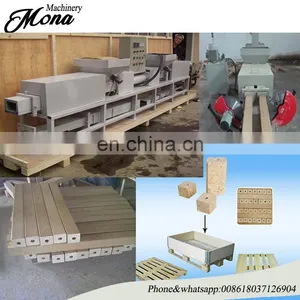 Wood Pallet Block Production Line/sawdust Recycling Wood Pallet Feet Making Machine thumbnail-2