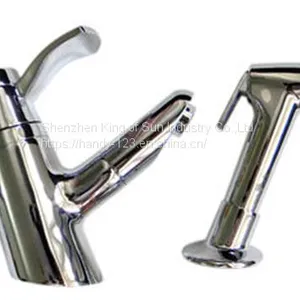Deck Mounted Basin Mixer With Shower thumbnail-1