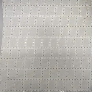 100% Cotton Embroidered Garment Lace Fabric thumbnail-1
