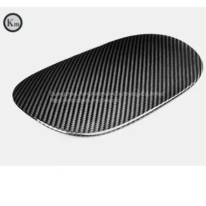 KM for Carbon Fiber Material Fuel Tank Cover Cap Gas Cover Cap for Macan 95B 2014-2018 thumbnail-1