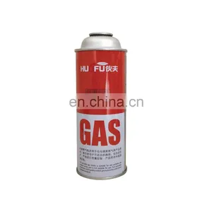 China Round Shape Portable Butane Gas Cartridge and Metal Tin Cans 220g Empty thumbnail-4