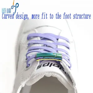 Cheap New Fashion Colorful Metal Lazy Elastic Flat No Tie Magnetic Shoelaces thumbnail-2