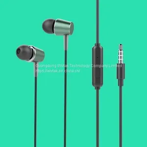 OEM/ODM Clear Calling Music 3.5mm Plug Universal Mobile Phone Wired In-ear Earphone With Mic Headphone Headset thumbnail-1