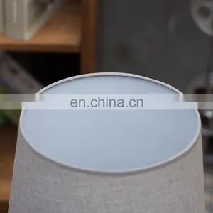 Nordic Style Modern Design Barrel Shape Large Cheap Retro Ceramic Base Table Lamp for Home Bedside thumbnail-3