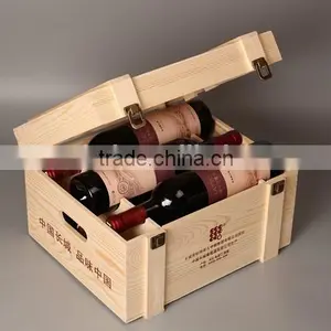 6 Bottle Wooden Wine Box thumbnail-3
