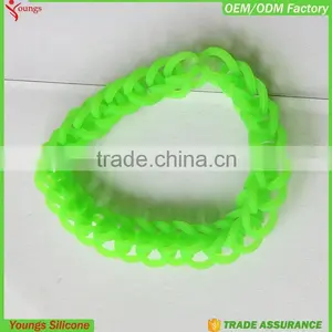 HuiZou Youngsilicone Hottest Sale Bracelet Eco-friendly Silicone Material Wrap Bracelet Braided Silicone Bracelets thumbnail-1