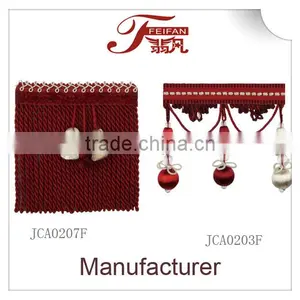 Margaret Style--Pomegranate Red,curtain Tassel Fringe,wholesale Tassels,tassel and Fringe thumbnail-5