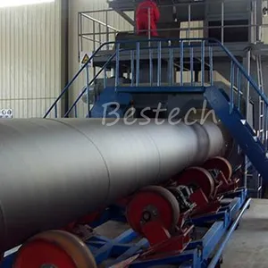Round Steel Pipe Outer Wall Shot Blasting Machine thumbnail-2