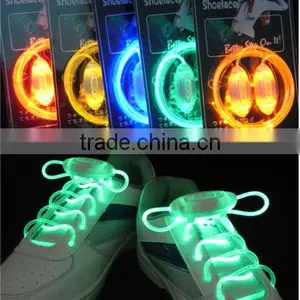 New LED Shoelaces Shoe Laces Shoestring Flash Light Up Glow Luminous Waterproof thumbnail-2