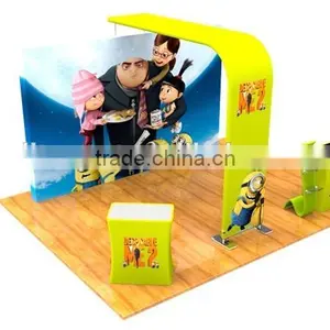 8ft & 10ft Aluminum Frame Portable Background Stands, Tension Fabric Display Stand thumbnail-1