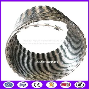 Serpentine Fence Cross Flat Blade Concertina Razor Wire BTO-22 thumbnail-1