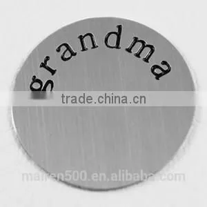 B16 Good Quality 2015 Love Memory Accessories Initial Disc Floating Locket Plates thumbnail-1
