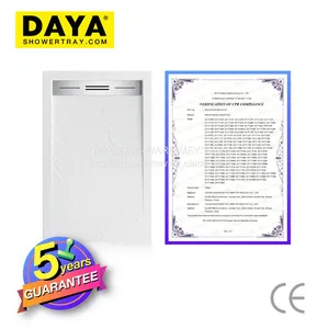 DAYA Economical Waterproof Rectangle Resin Stone Shower Tray thumbnail-3