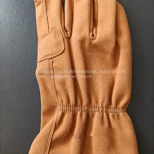 Microfiber Suede Gloves Driving Sports Leather Gloves Motorcycle Bicycle Gloves for Men thumbnail-1