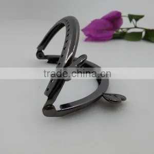 Factory Price Gun Color 8.8*4.8cm Metal Purse Frame for Ladies Purse thumbnail-1