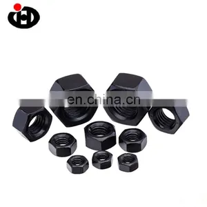 Superb DIN439 Carbon Steel Black Hex Thin Nuts M20 thumbnail-3