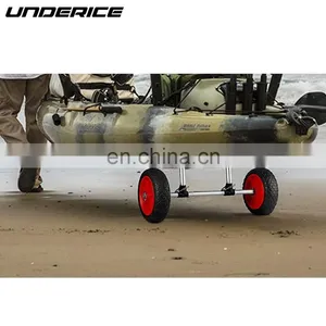 Uice Sit On Top Kayak Cart Aluminum Kayak Trailer Beach Trolley Cart Portable Aluminum Cart Fishing Kayak Trolley thumbnail-1
