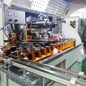 Automatic Mechanic Cylindrical Round Oval Flat Plastic Glass Cosmetic Bottle Led UV Silk Screen Printing Printer Machine thumbnail-1