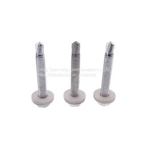 Factory Philips Hex Head Tapping Screws With Spring Washer thumbnail-1