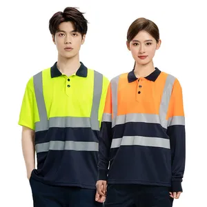 Customized T-shirts and Vests, High Gloss Reflective Work Clothes, and Workwear With Logo Embroidery thumbnail-1