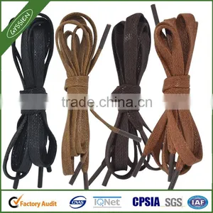 Black Laces Waxed - Round, Cord, Flat, All Lengths, For Boots, Shoes & Trainers thumbnail-1