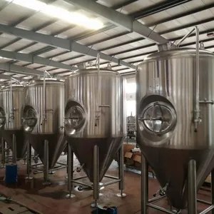 304 Stainless Steel Craft Beer Brewing Equipment With PLC Control System thumbnail-3