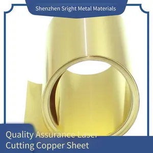 Laser-cut Copper Sheets: H65 Brass Sheets, t2 Red Copper Sheets, High-hardness Beryllium Bronze Thin Sheets thumbnail-1
