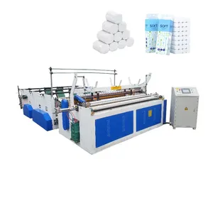 Toilet Tissue Paper Rewinder Machine Good Quality Toilet Paper Making Machine Price for Small Factory thumbnail-2