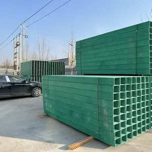 FRP Trough Cable Tray for Offshore Platform Application, Salt Spray Resistant, 10-Year Warranty thumbnail-1
