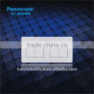 Europe Style 4 Gang Lighting Switch With Neon thumbnail-1