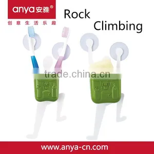 D730 Cheap Bathroom Accessary Plastic Paste Toothbrush Holder Soap Case Rock Climbing Bathroom Set thumbnail-1